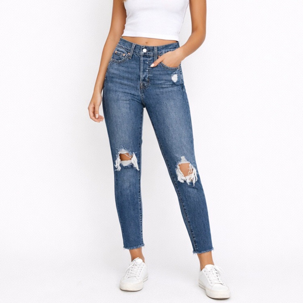 Levi’s Wedgie W25 (US 0/1) Skinny Women’s Jeans Distressed Ankle High Rise